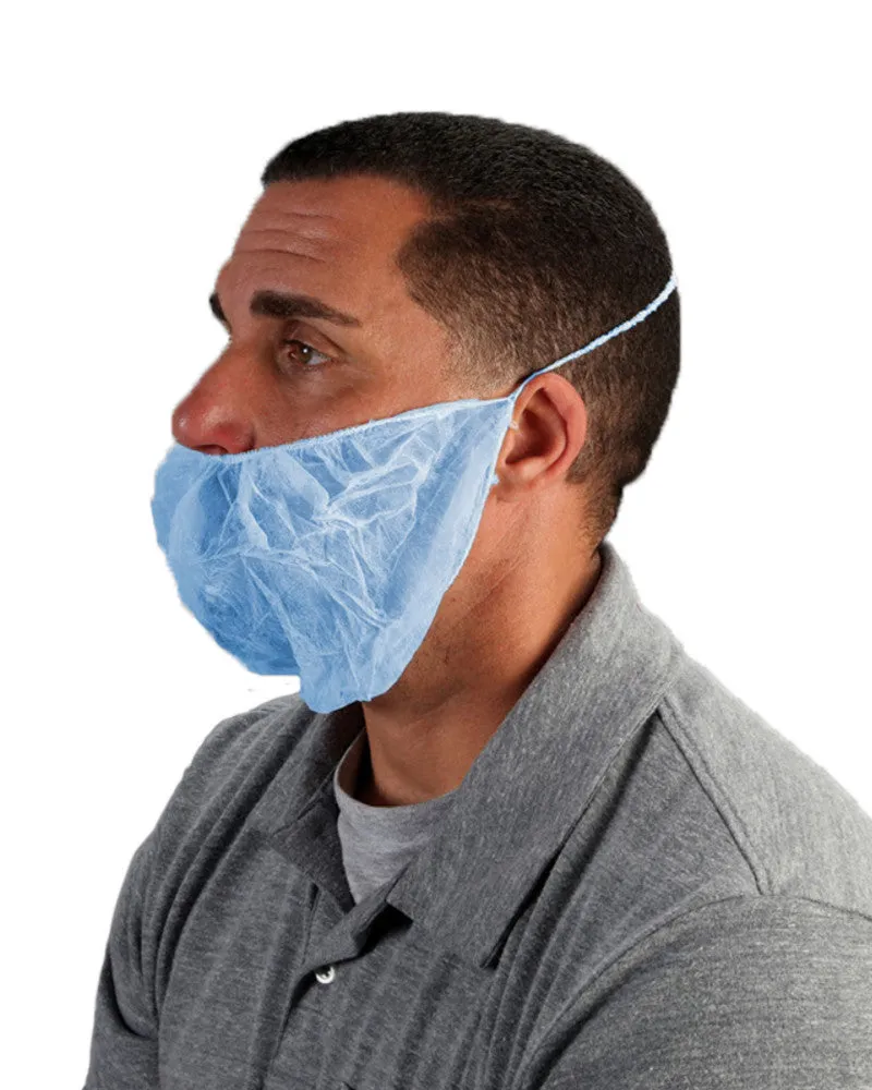 (1000/Case) Mens Disposable Polypropylene Beard Covers
