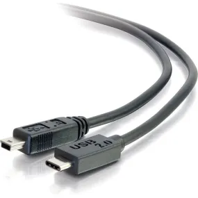 10Ft Usb 2.0 Usb-C To Usb Mini-B Cable M/M - Black