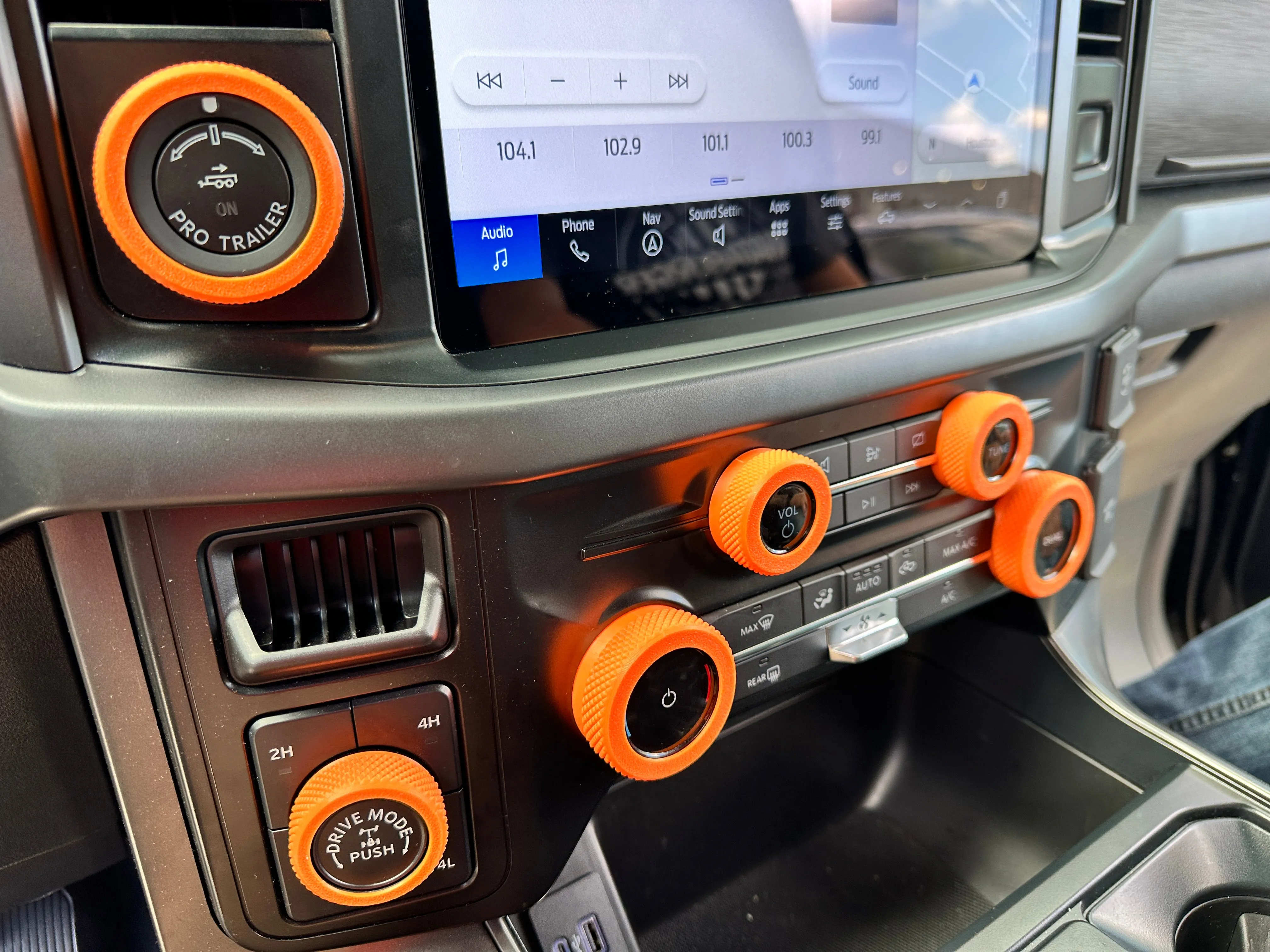 2021  F150 & 2023  Super Duty Knob Enhancer 3000's (6 Piece) 2 Tone Colors Available
