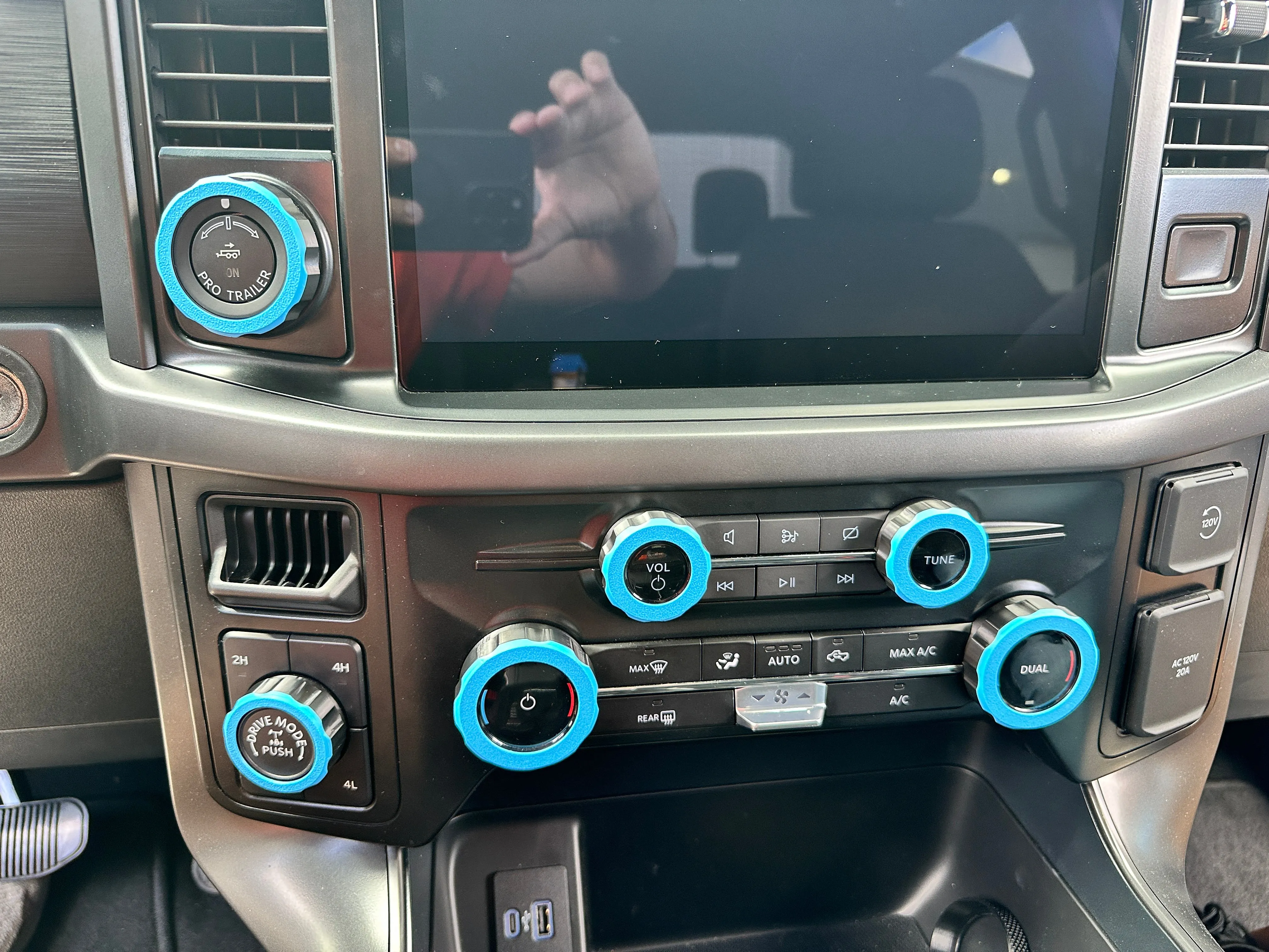 2021  F150 & 2023  Super Duty Knob Enhancer 3000's (6 Piece) 2 Tone Colors Available