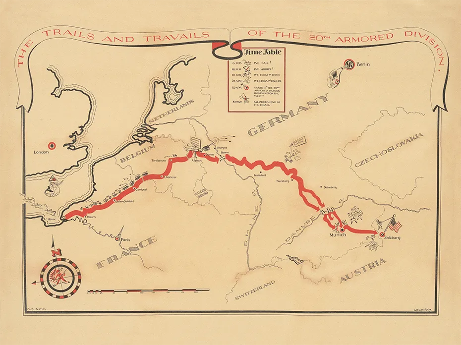 20th Armored Division Campaign Map