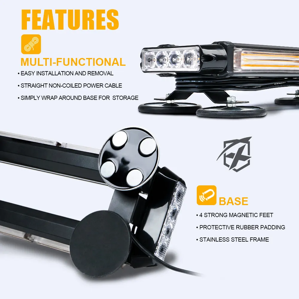 26" Rooftop LED Strobe Light with Magnetic Base | Pursuit Series
