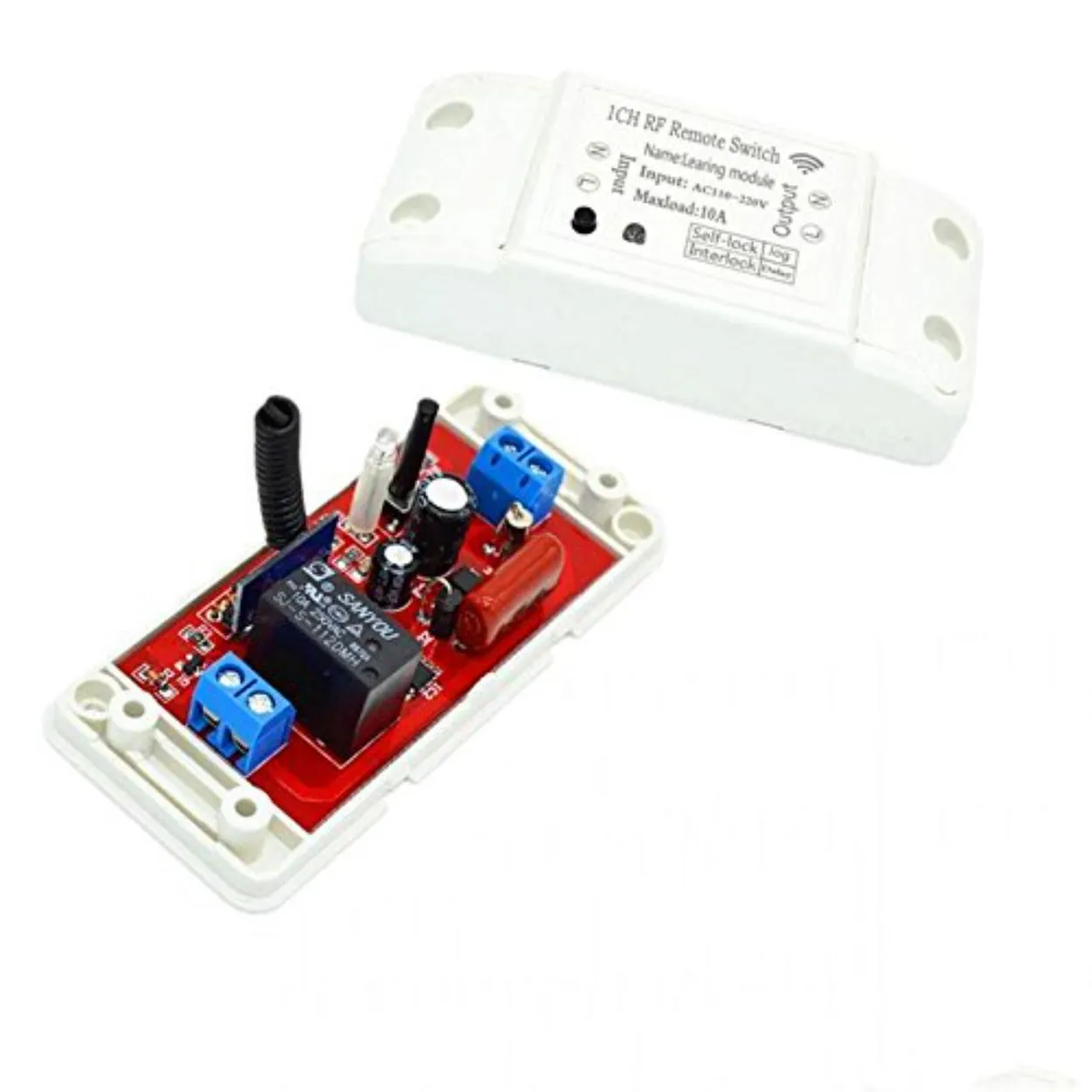 315M 433M Remote Control Switch   2 Key White Remote Control/ 12V Wireless Switch / Smart Wireless Controller