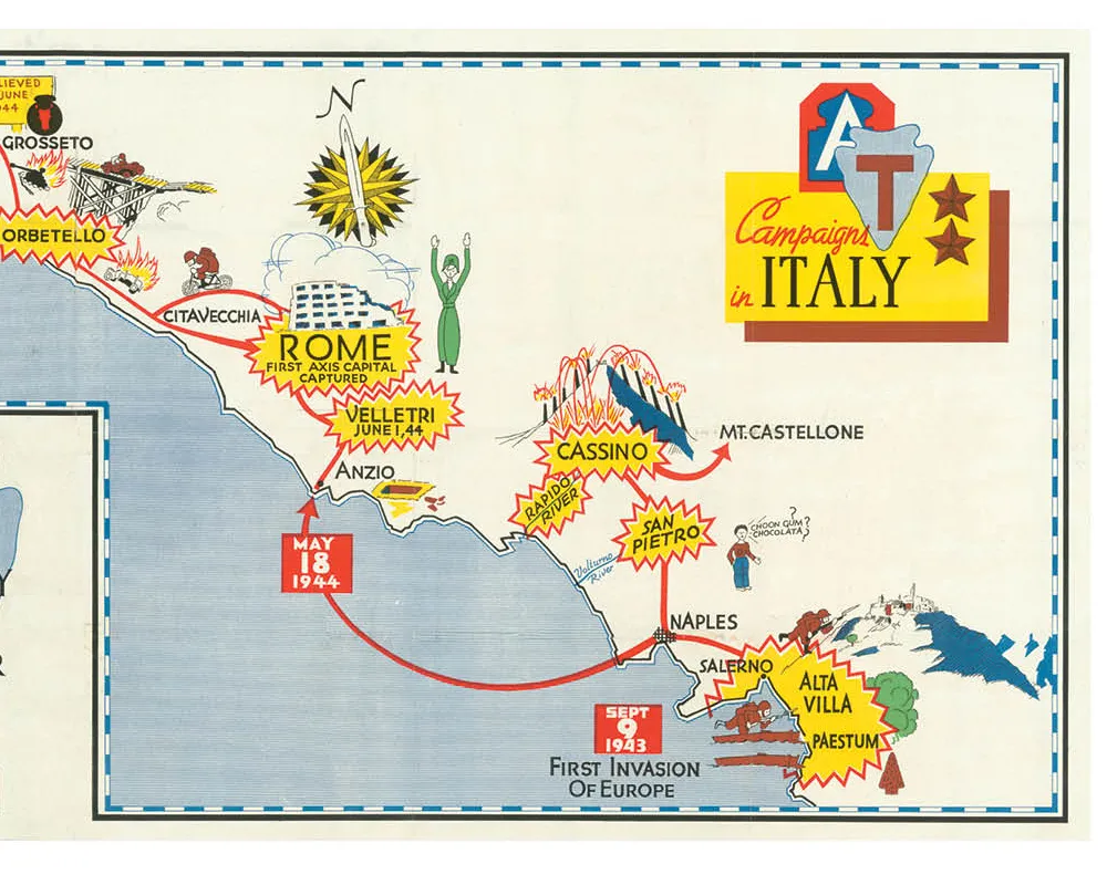 36th Infantry Division Campaign Map