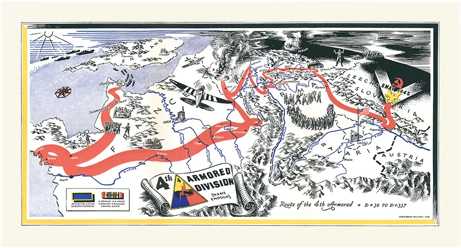4th Armored Division Campaign Map