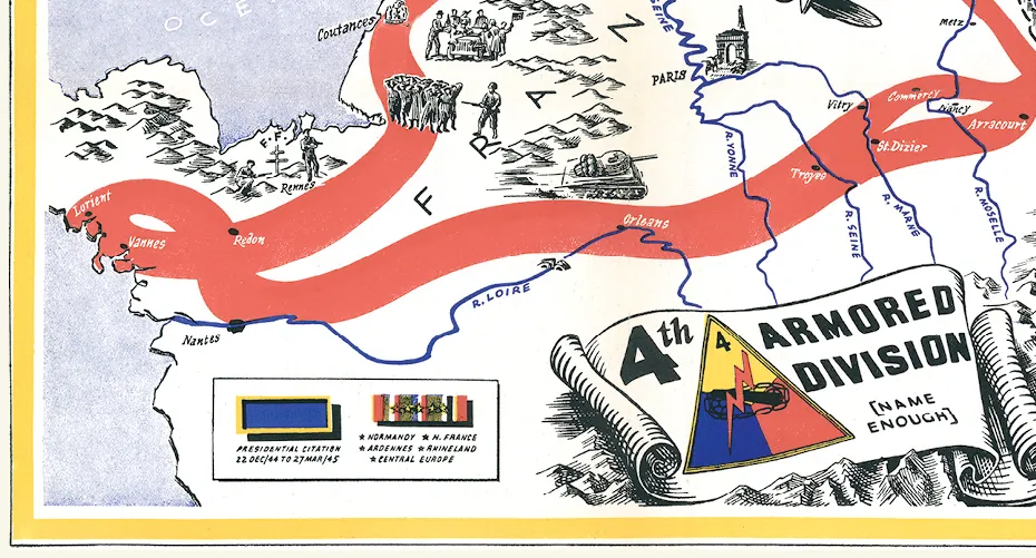 4th Armored Division Campaign Map