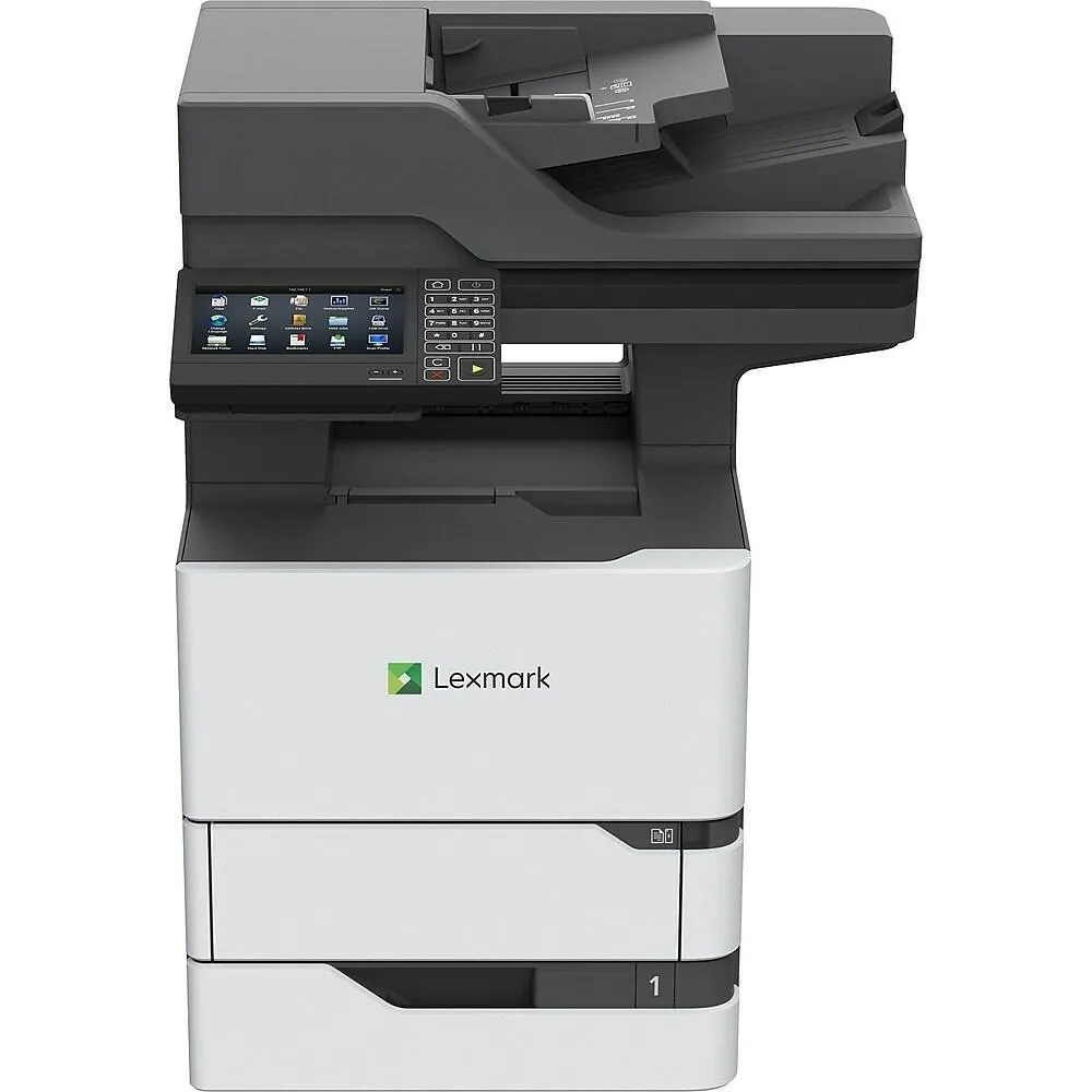 $52.68/Month Lexmark MX721adhe Multifunction Monochrome Duplex Laser Printer With Copier Scanner And Fax For Office Use