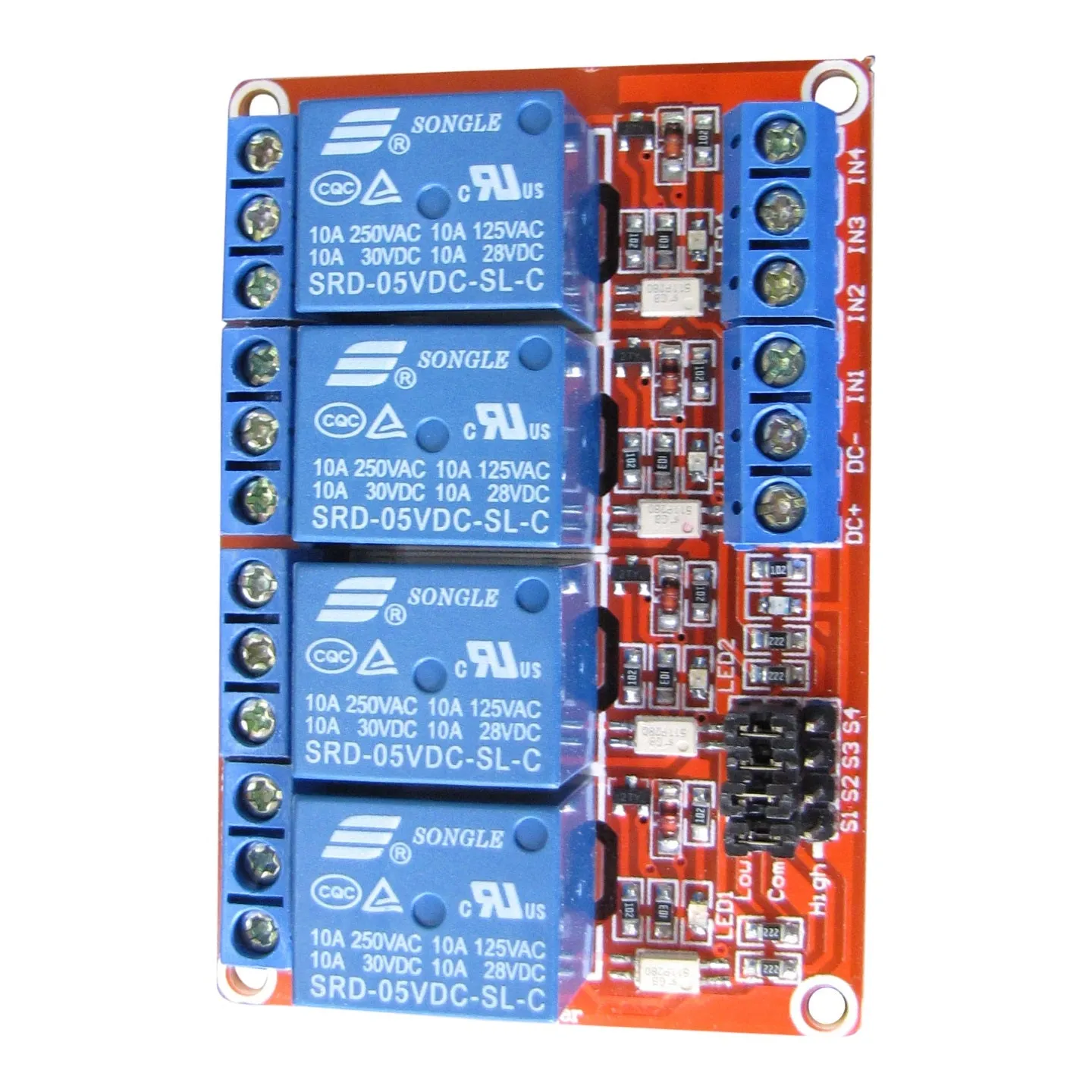 5V Relay Module - 4 Channels