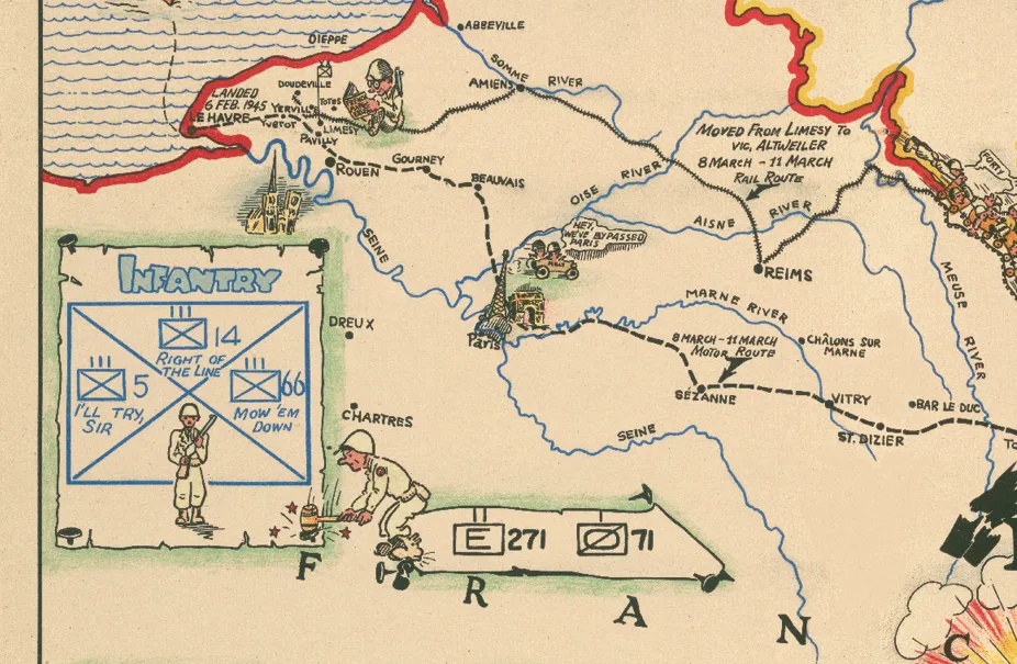71st Infantry Division Campaign Map