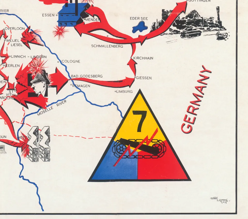 7th Armored Division Campaign Map