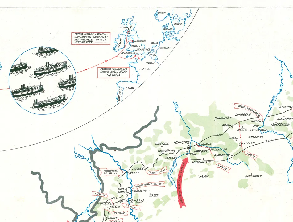 84th Infantry Division Campaign Map