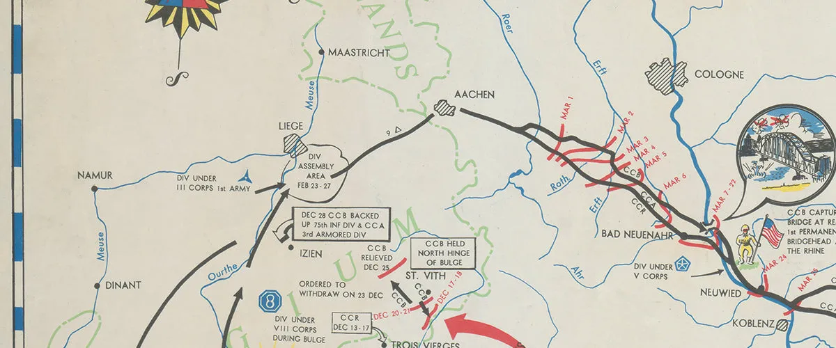 9th Armored Division Campaign Map