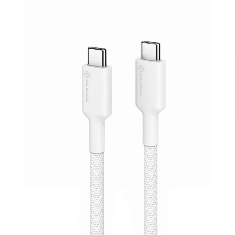 ALOGIC Elements Pro USB 2.0 USB-C to USB-C Cable 1m White | 5A| 480Mbps (ELPCC201-WH)
