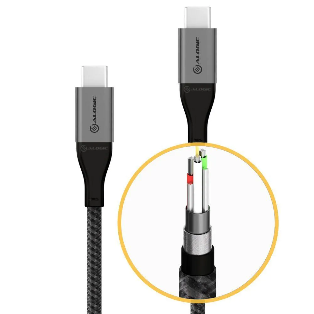 ALOGIC USB C - USB C | M|M | USB 2.0 | 480 Mbps | 1.5 m (ULCC21.5-SGR)