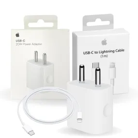 Apple iPhone 13 Mini 20W USB‑C Power Adapter With USB-C to Lightning Charge Cable