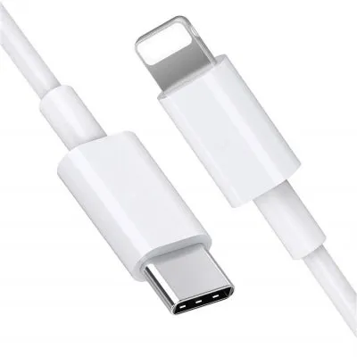 Apple iPhone SE(3rd Gen) USB-C to Lightning Thunderbolt 3 Charge and Data Sync Cable 1M White