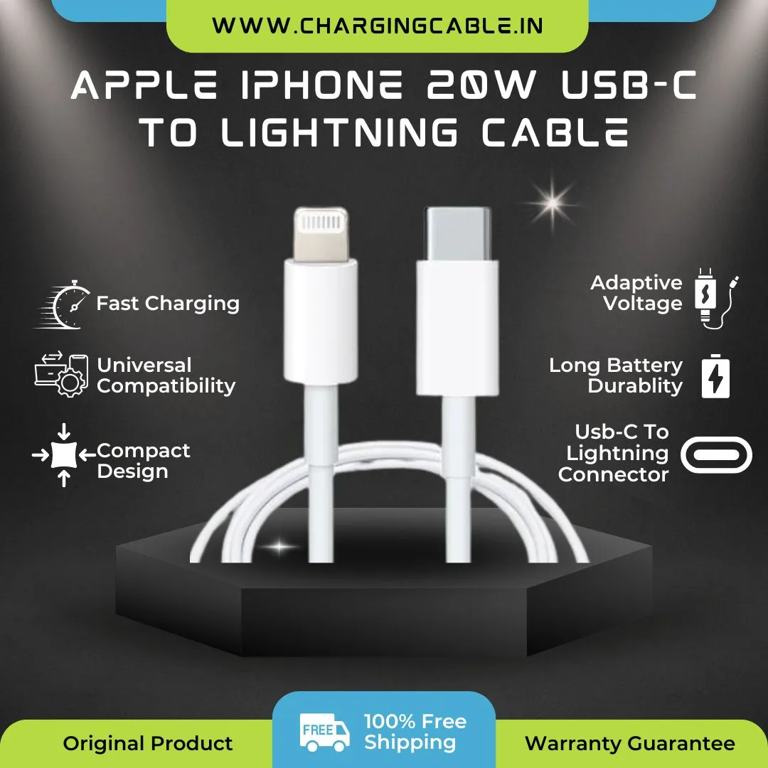 Apple iPod touch (5th generation) USB-C to Lightning Thunderbolt 3 Charge and Data Sync Cable 1M White