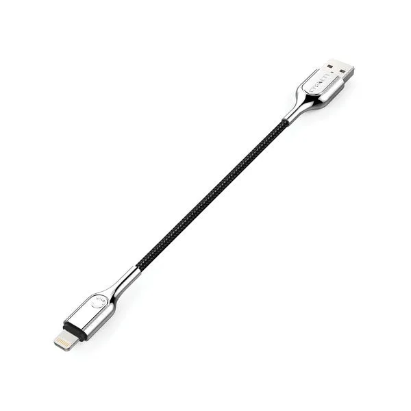 Armored Lightning(R) to USB-A Charge and Sync Cable, 3.937 Inches