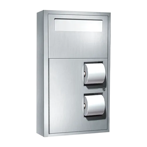 ASI 0486, Toilet Seat Cover & Toilet Paper Dispensers w/Collar for Surface Mounting