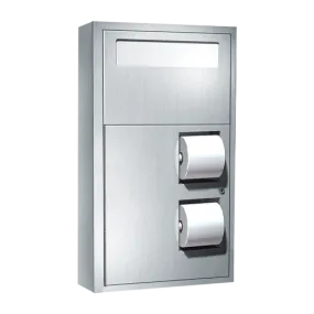 ASI 0486, Toilet Seat Cover & Toilet Paper Dispensers w/Collar for Surface Mounting