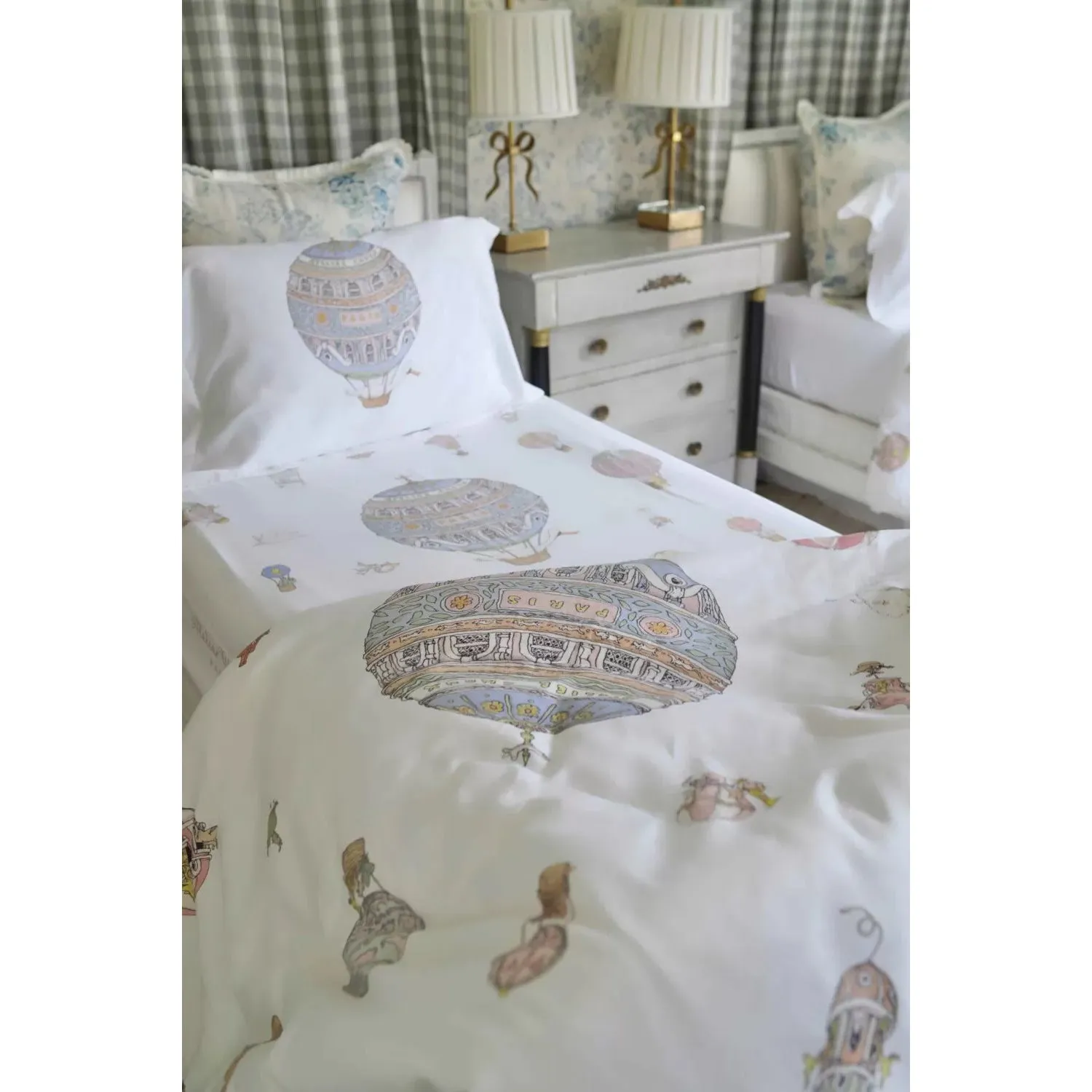 Atelier Choux Single Bed Pillow Cover Hot Air Balloons