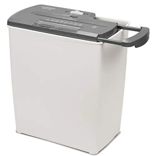 Aurora AS810SD 8-Sheet Strip-Cut Paper, CD and Credit Card Shredder Basket