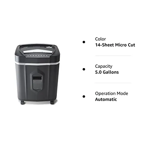 Aurora Professional Grade High Security 14-Sheet Micro-Cut Paper/CD and Credit Card/ 30 Minutes Continuous Run Time Shredder