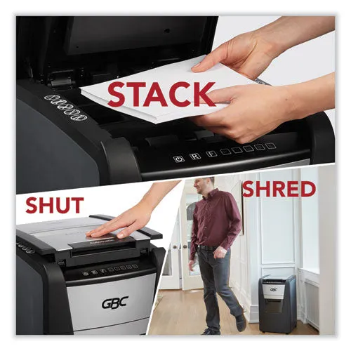 Autofeed  150x Micro-cut Home Office Shredder, 150 Auto/8 Manual Sheet Capacity