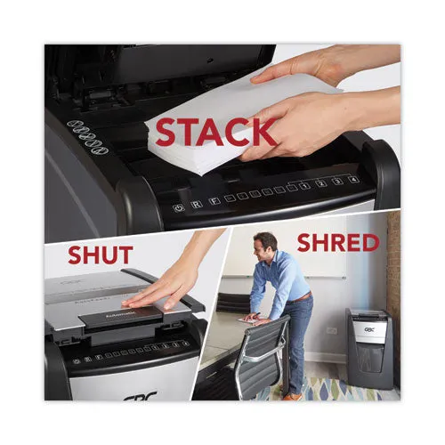 Autofeed  300m Micro-cut Office Shredder, 300 Auto/8 Manual Sheet Capacity