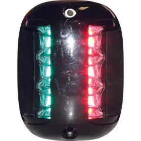 Bi-Colour Navigation Light - LED - Vertical Mount - Black - 12-24V DC