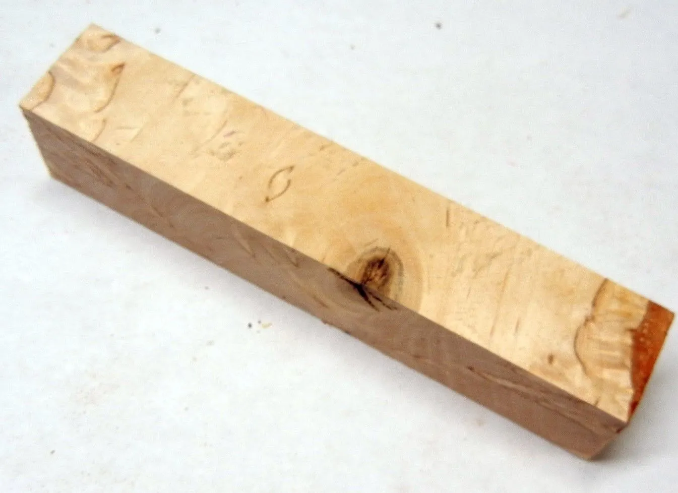 Birch Masur Cross Cut (1 pc) Pen/Reel Blank 1"sq x 5" - 1296
