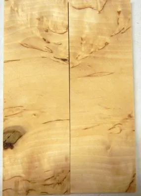 Birch Masur Cross Cut (2 pc) Knife Scales 3/16" x 1 1/2" x 5" - 1290