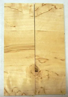 Birch Masur Cross Cut (2 pc) Knife Scales 3/16" x 1 1/2" x 5" - 1291