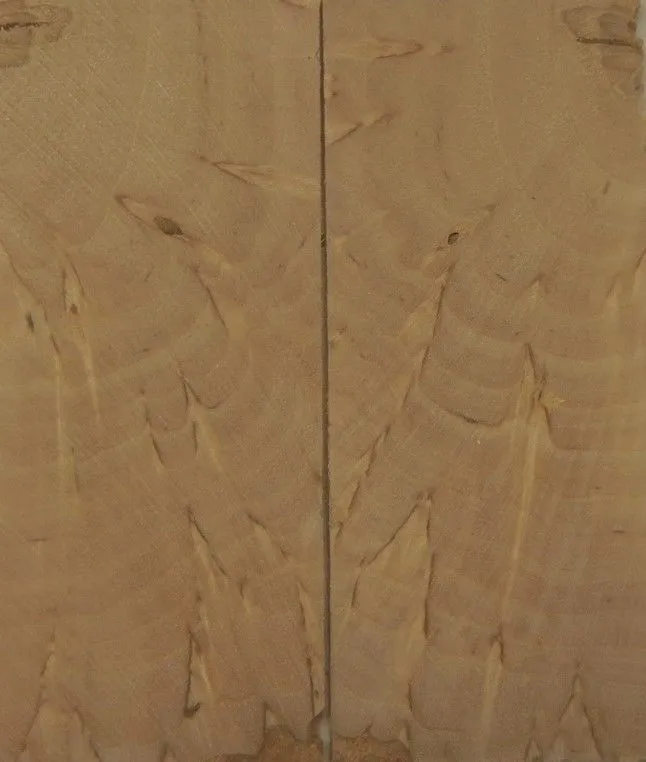 Birch Masur Cross Cut (2 pc) Knife Scales 3/16" x 1" x 3" - 1289
