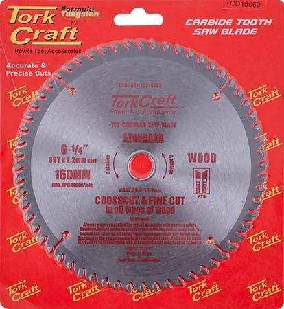 BLADE TCT 160 X 60T 20/16 GENERAL PURPOSE CROSS CUT