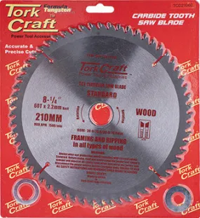 BLADE TCT 210 X 60T 30/1/20/16 GENERAL PURPOSE CROSS CUT