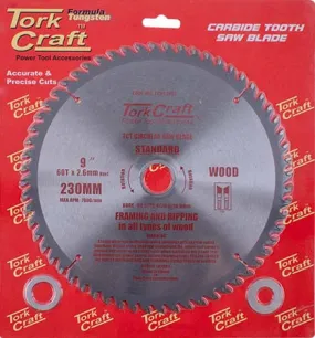 BLADE TCT 230 X 60T 30/1/20 GENERAL PURPOSE CROSS CUT