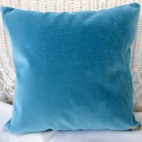 Blue Velvet pillow cover, velvet pillow