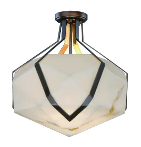 Boulder LED 1-Light Semi Flush
