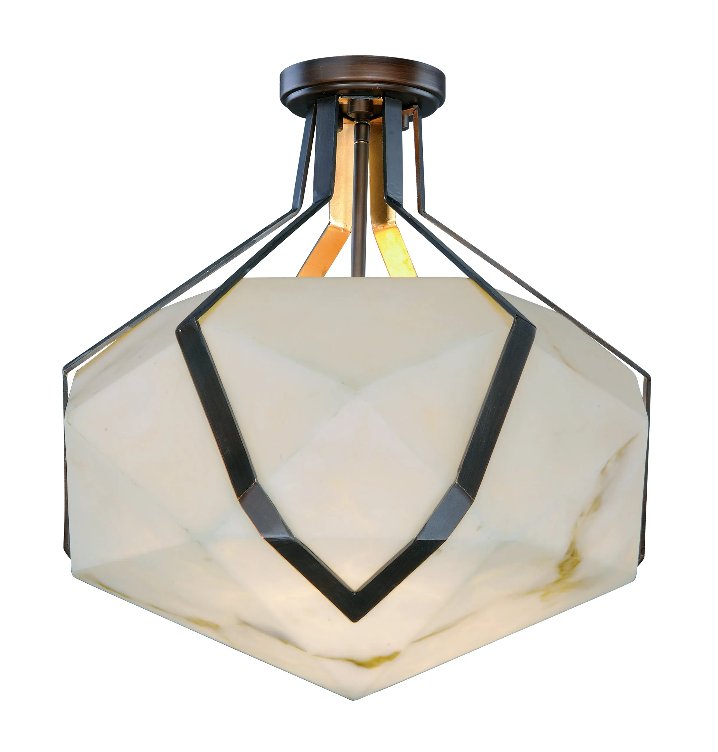 Boulder LED 1-Light Semi Flush