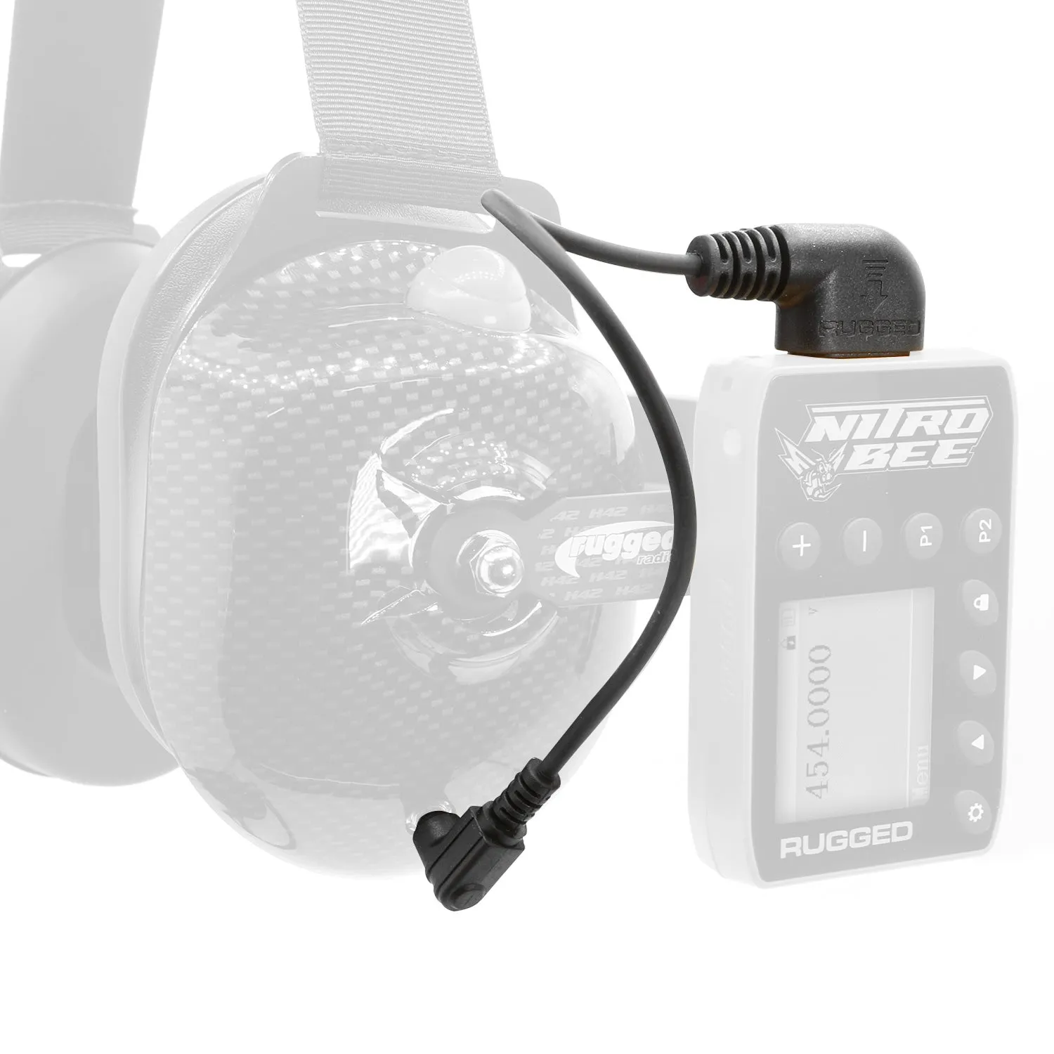 BUNDLE - H80 Track Talk Linkable Intercom Headset with NITRO BEE XTREME UHF Race Receiver and Carry Bag