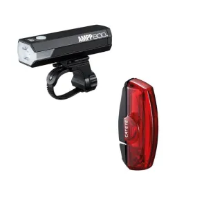 Cateye AMPP 800/Rapid X2 Kinetic Bike Light Set