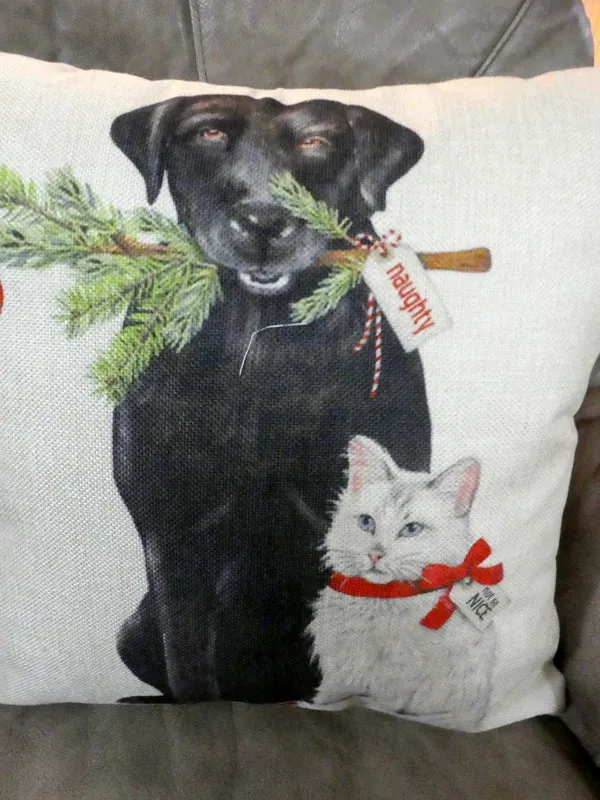Christmas Pillow covers, Christmas decorations, dog pillow covers, cat pillow covers