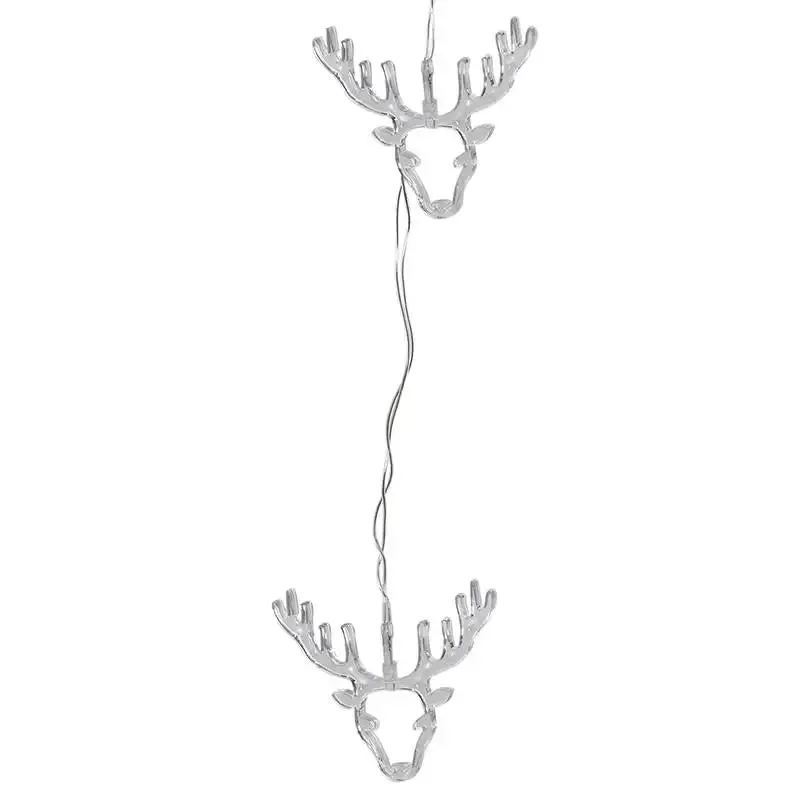 Clear Acrylic Deer String Lights Warm White