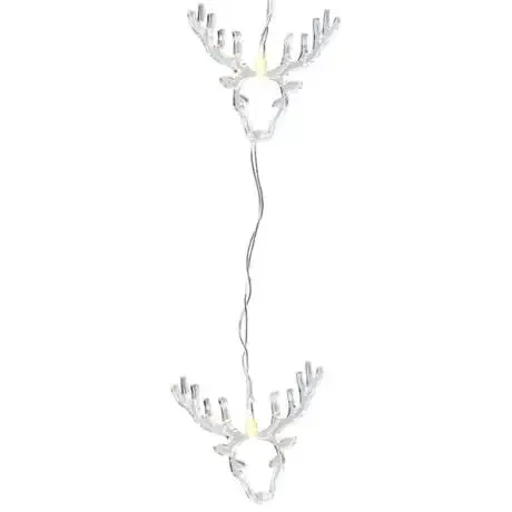 Clear Acrylic Deer String Lights Warm White