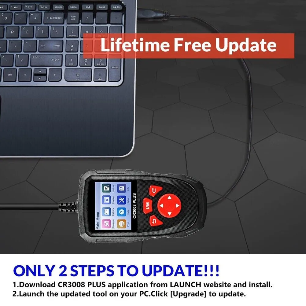 CR3008 PLUS Car Diagnostic Tool OBD 2 Multi Code Scanner LED
