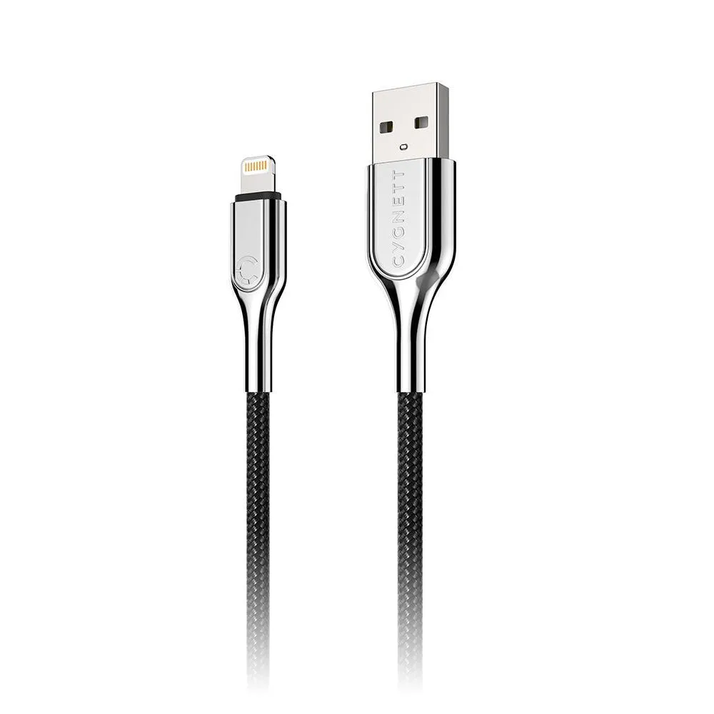 Cygnett Armoured Lightning to USB-A Cable 2M- Black