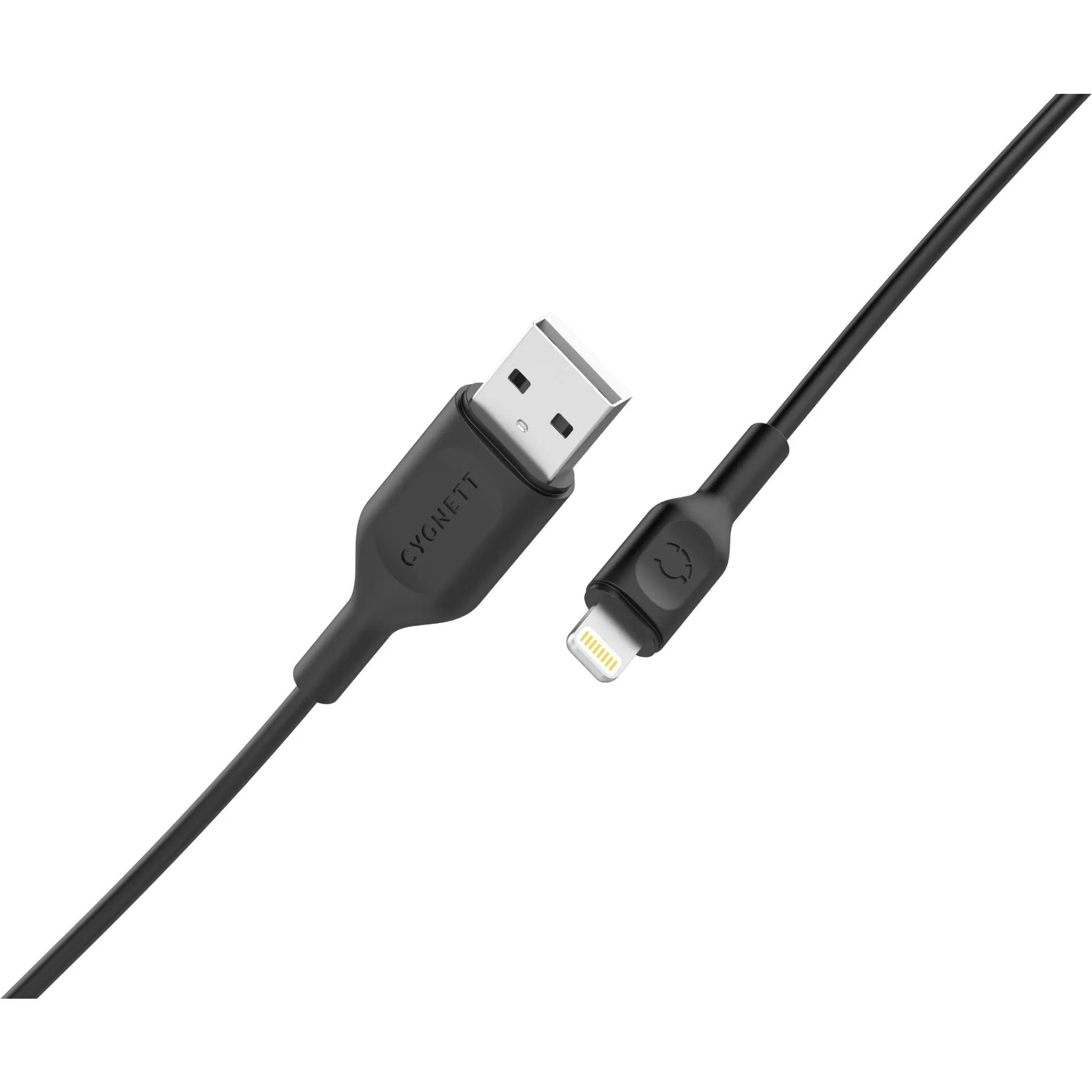 Cygnett Charge & Connect Lightning to USB-A Cable 1.2m (Black)