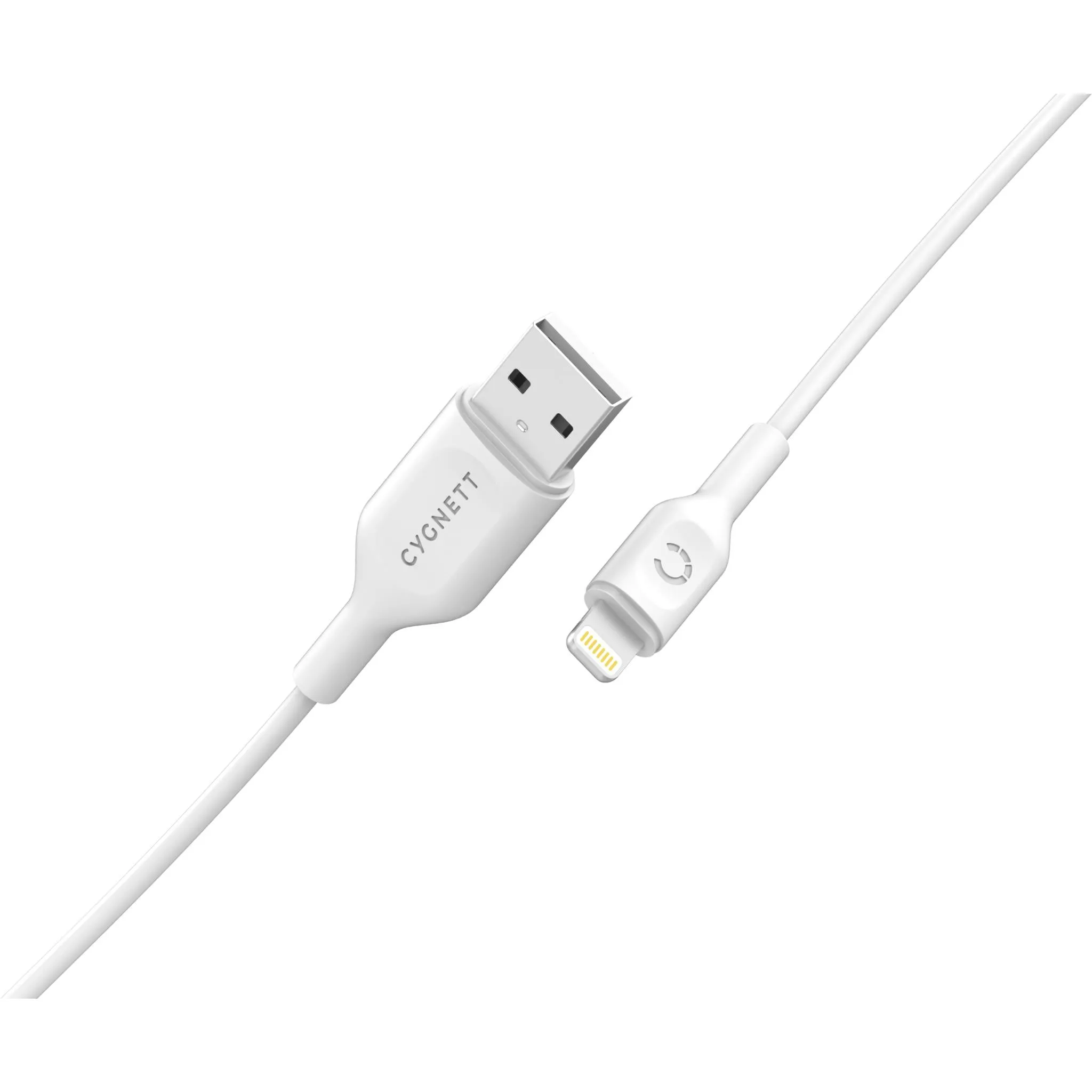 Cygnett Charge & Connect Lightning to USB-A Cable 1.2m (White)