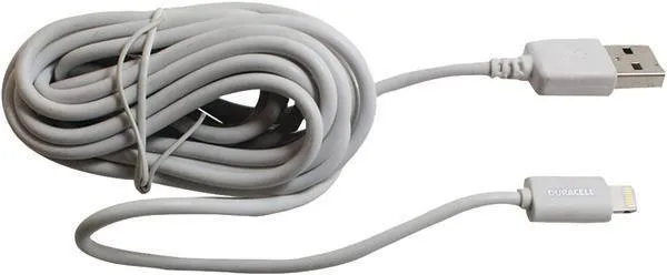 DURACELL PRO397 Charge & Sync Lightning to USB Cable, 10ft